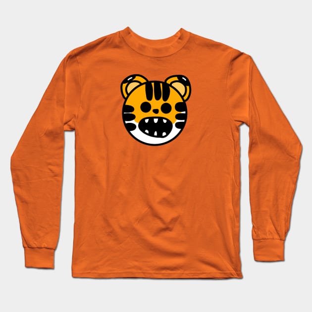 Tiger (Small Print) Long Sleeve T-Shirt by Aeriskate